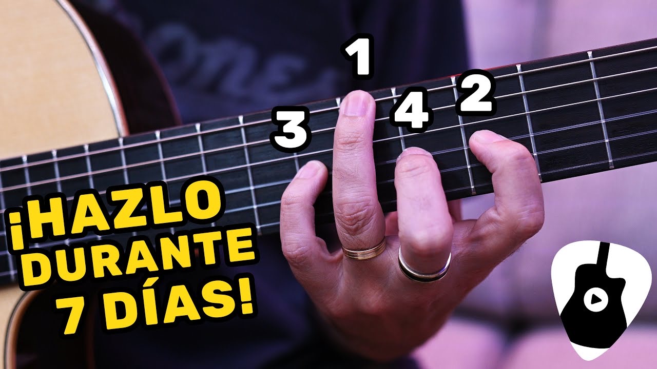 Te reto a hacer este ejercicio durante 7 días: ¡mejorará 100 % tu habilidad en guitarra!