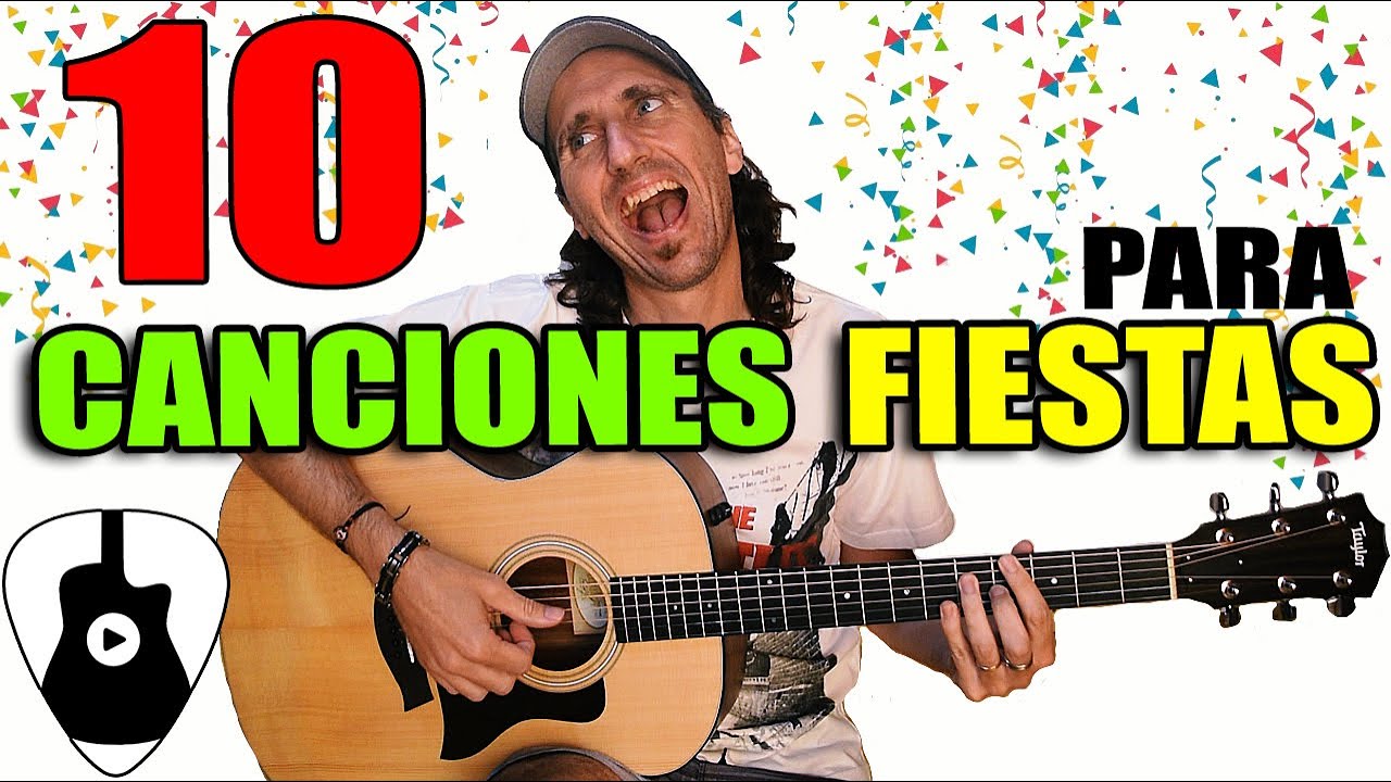 10 Canciones divertidas en guitarra para tocar en una fiesta